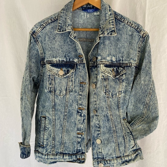 Highway Blues Distressed Denim Jacket - Picture 2 of 7